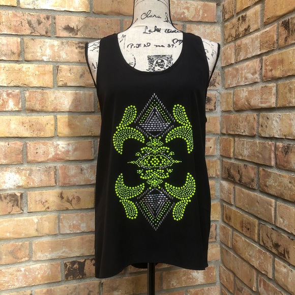 Beaded Racerback Hi Lo Tank - Picture 1 of 9